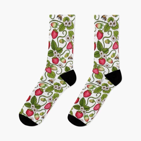 Item preview, Strawberries & Honey Bees - Spring/Summer Pattern designed and sold by somecallmebeth.