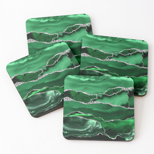 Item preview, Emerald Malachite Faux Marble Landscapes designed and sold by MysticMarble.
