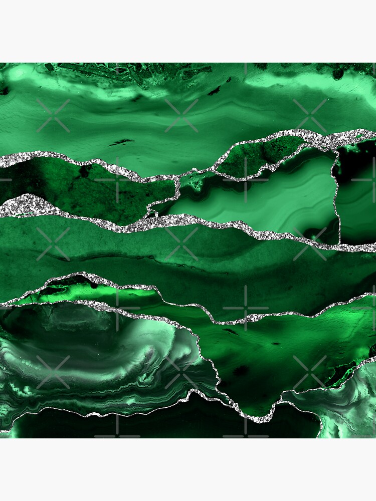 Emerald Malachite Marble Landscapes by MysticMarble