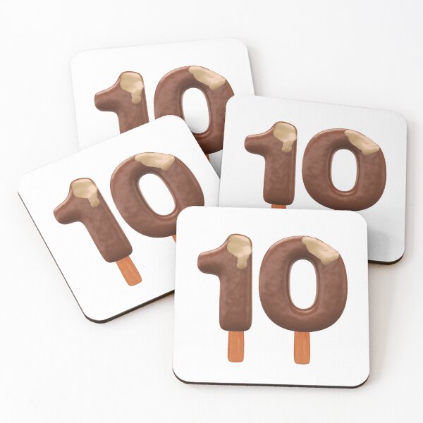 Item preview, 10 Ice Cream Ten Number 3d Chocolate designed and sold by HelloFromAja.