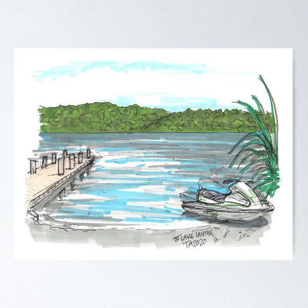 Item preview, Tour Aotearoa 2020 - Lake Ianthe designed and sold by Tom Napper Design.