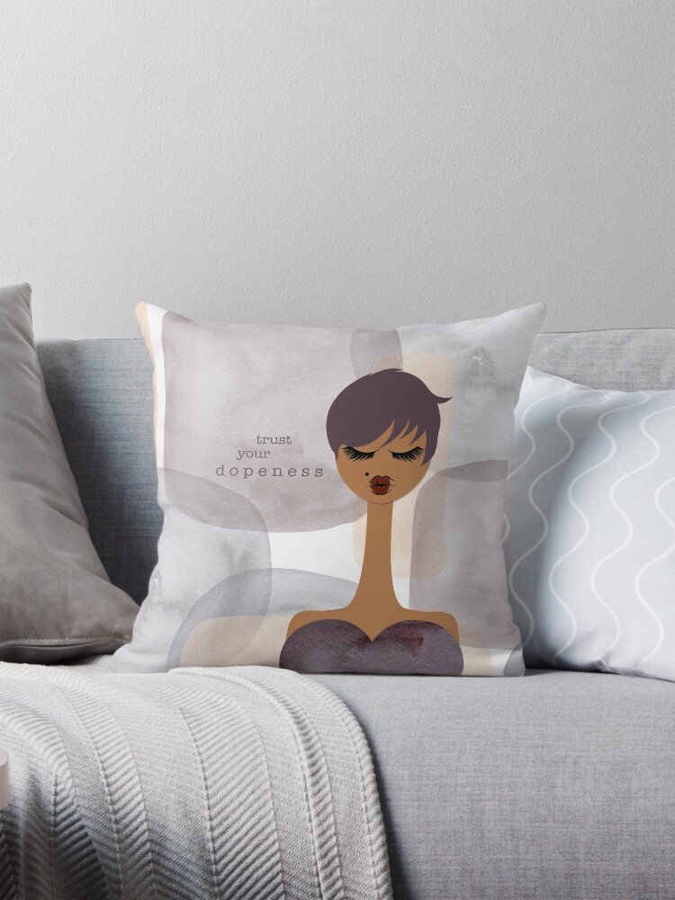 Thumbnail 1 of 4, Pillow, Trust Your Dopeness designed and sold by 6256design.