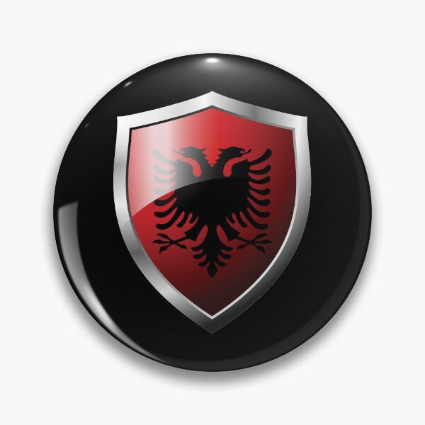 Item preview, Strong Albania Flag Shield Country designed and sold by HelloFromAja.