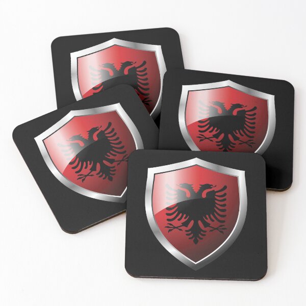 Item preview, Strong Albania Flag Shield Country designed and sold by HelloFromAja.