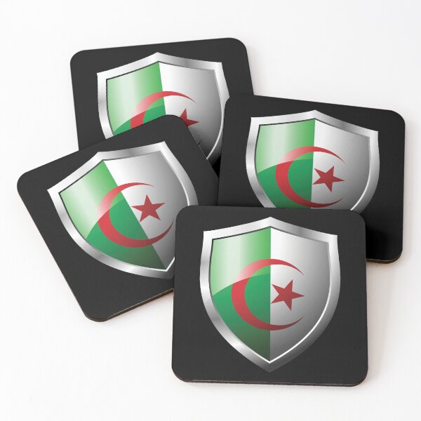 Item preview, Strong Algeria Flag Shield Country designed and sold by HelloFromAja.