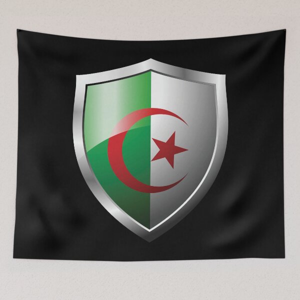 Item preview, Strong Algeria Flag Shield Country designed and sold by HelloFromAja.