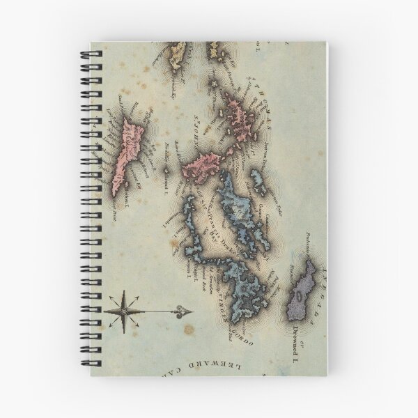 Item preview, Vintage Map of The Virgin Islands (1823) designed and sold by BravuraMedia.