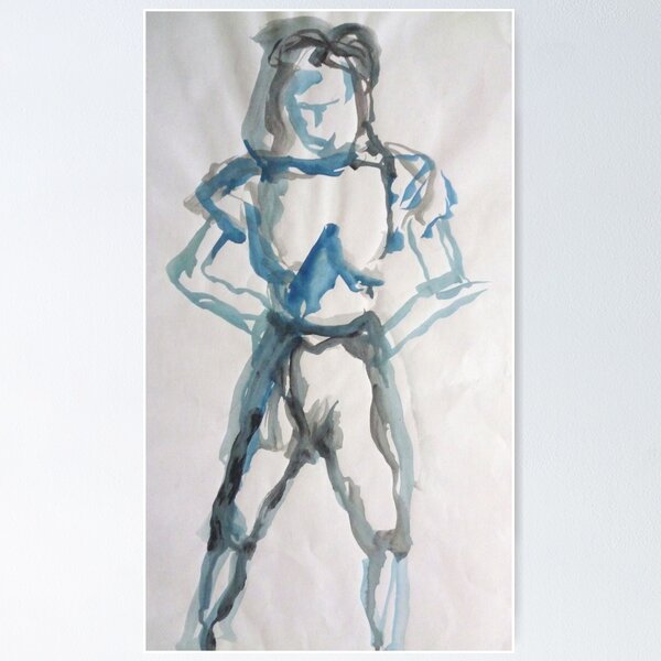 Item preview, Deep in thought - Blue Series designed and sold by Anthea Slade.