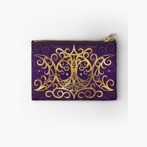 Item preview, Triple Moon - Triple Goddess Gold and Purple designed and sold by k9printart.