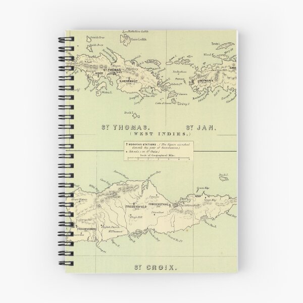 Item preview, Vintage Map of The Virgin Islands (1853) designed and sold by BravuraMedia.