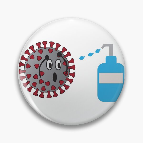 Item preview, Coronavirus Character afraid Of Liquid Soap designed and sold by sigdesign.