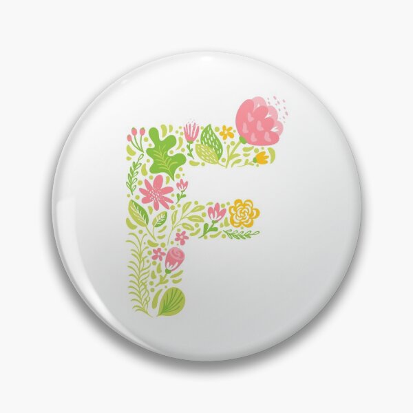 Item preview, Summer Floral Initial F designed and sold by karspaul.