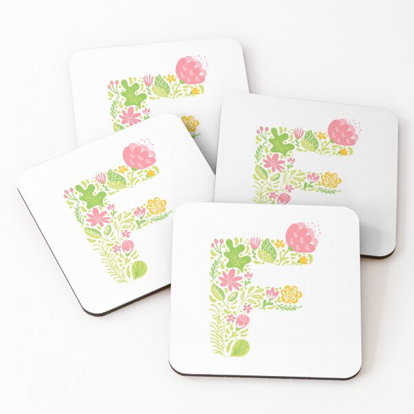 Item preview, Summer Floral Initial F designed and sold by karspaul.