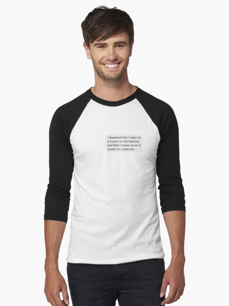 Thumbnail 1 of 3, Baseball ¾ Sleeve T-Shirt, danke kouki designed and sold by annieaesthetic.