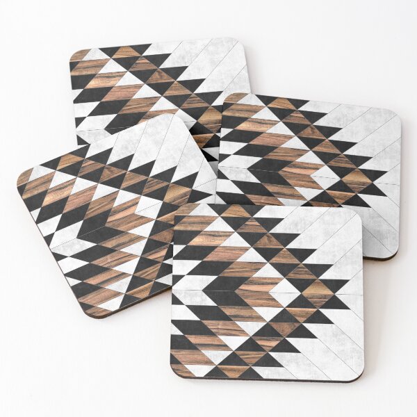 Item preview, Urban Tribal Pattern No.9 - Aztec - Concrete and Wood designed and sold by Zoltan Ratko.