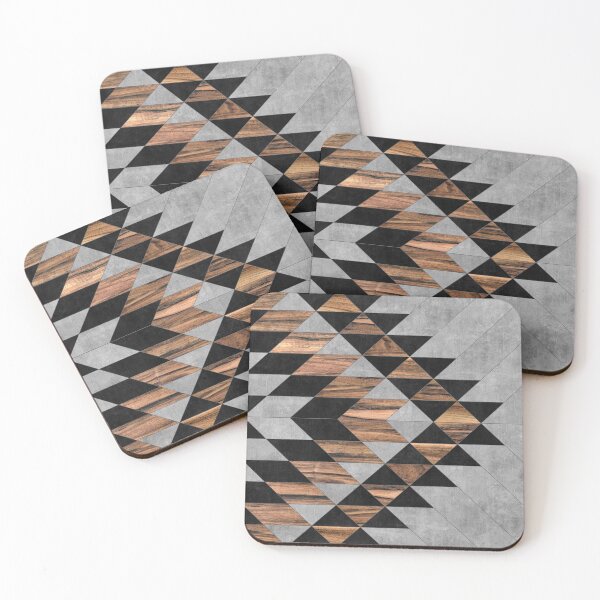 Item preview, Urban Tribal Pattern No.10 - Aztec - Concrete and Wood designed and sold by Zoltan Ratko.