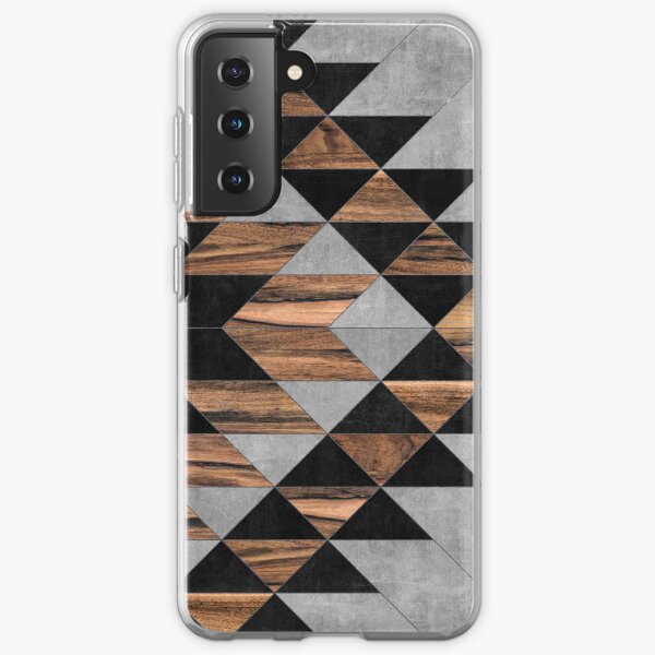 Urban Tribal Pattern No.10 - Aztec - Concrete and Wood Samsung Galaxy Soft Case