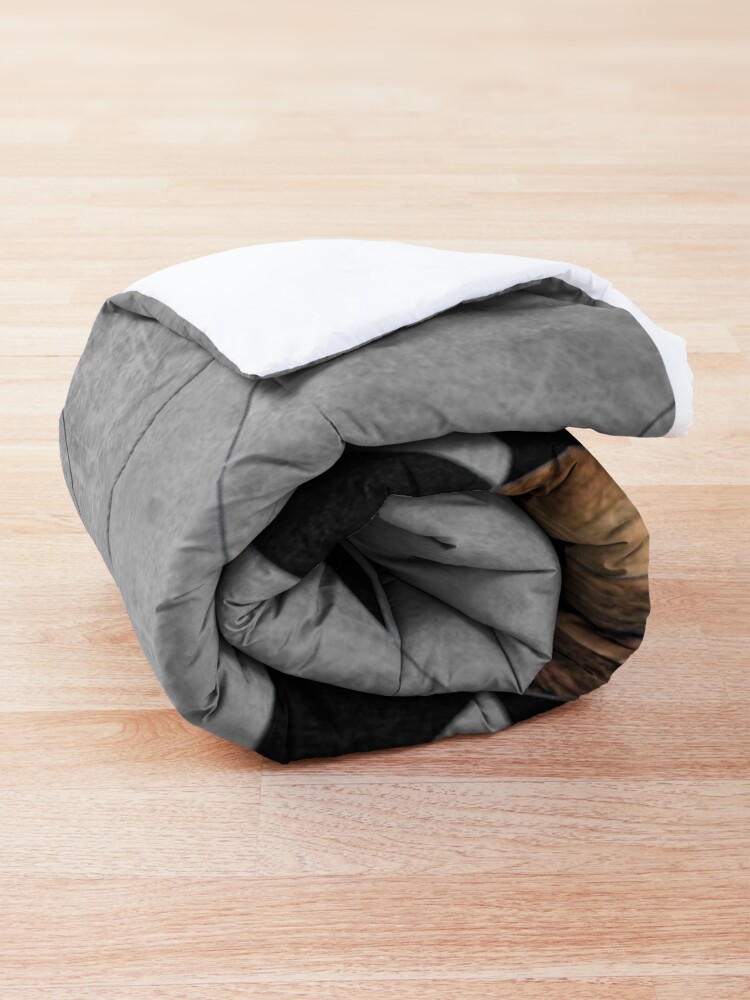 Alternate view of Urban Tribal Pattern No.10 - Aztec - Concrete and Wood Comforter