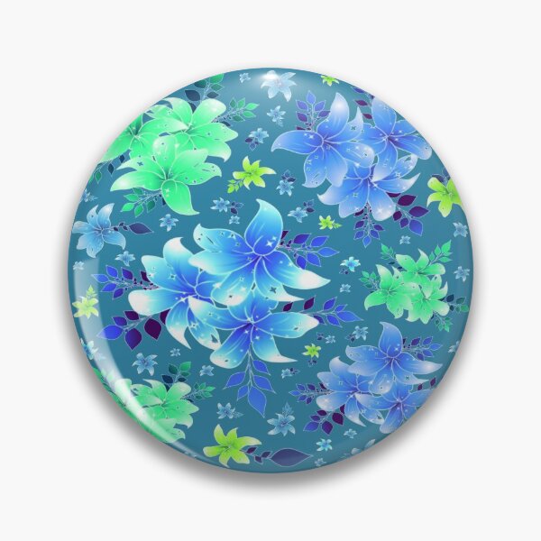 Item preview, Blue/green Lily flower design. decorative, stylish, home decoration designed and sold by jayne0524.