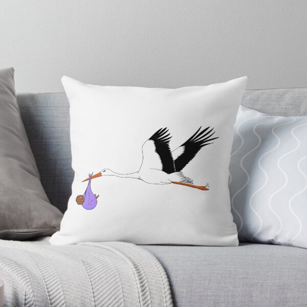 Bébé arrive! (black) Coussin