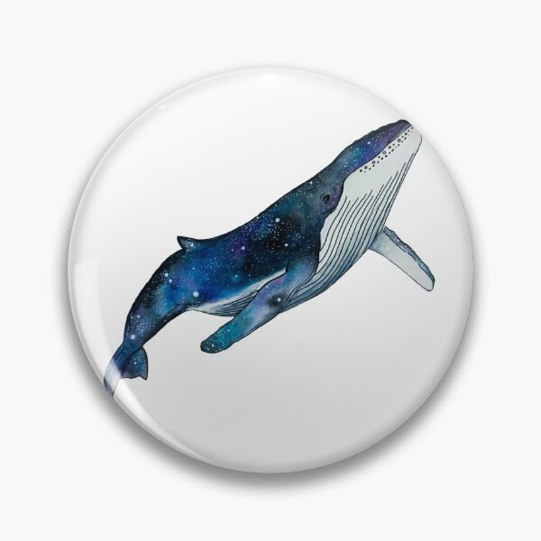 Item preview, Watercolour galaxy humpback whale  designed and sold by julesartthings.
