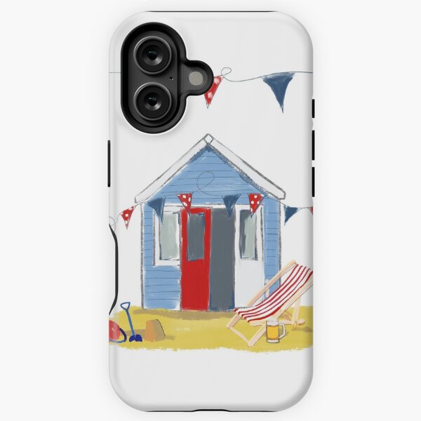 Item preview, #Beach hut seaside  designed and sold by Leatextileart.