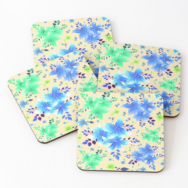 Item preview, Blue/green Lily flower design. decorative, stylish, redecoratng designed and sold by jayne0524.