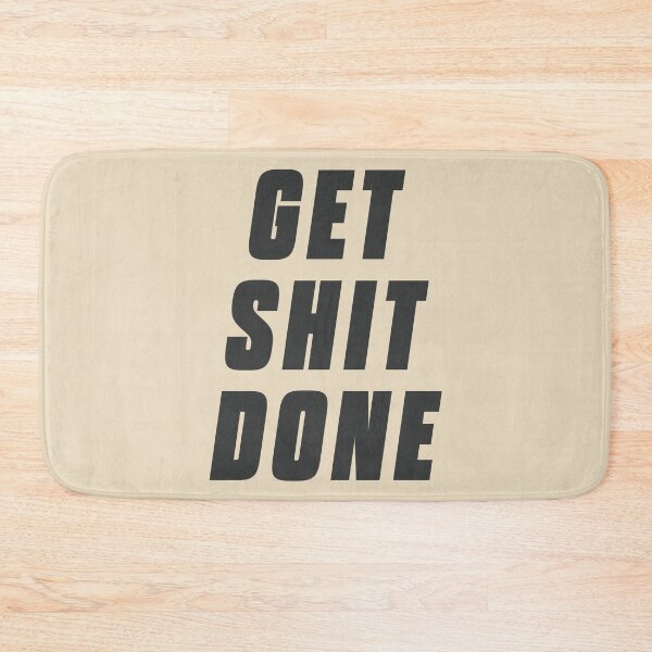 Item preview, Get shit done, motivational quote. Inspirational words for office decoration. Man cave decor wall art. designed and sold by Spallutos.