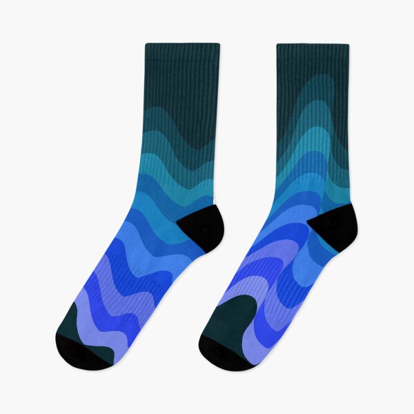 Item preview, Blue Wave Retro Ripple designed and sold by The Wellington Boot.