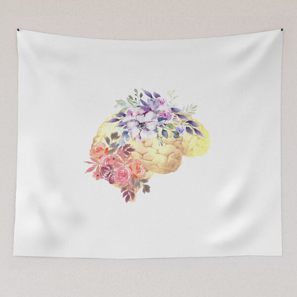 Item preview, Floral Human Brain Anatomy  designed and sold by Bluepress.