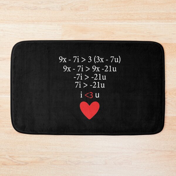 Item preview, Equation of Love  Funny Math Formula Valentine  designed and sold by 2blackcherries.