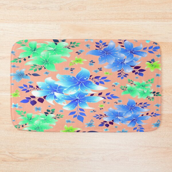 Item preview, Blue/green Lily flower design. decorative, stylish, graceful, home furnishing designed and sold by jayne0524.