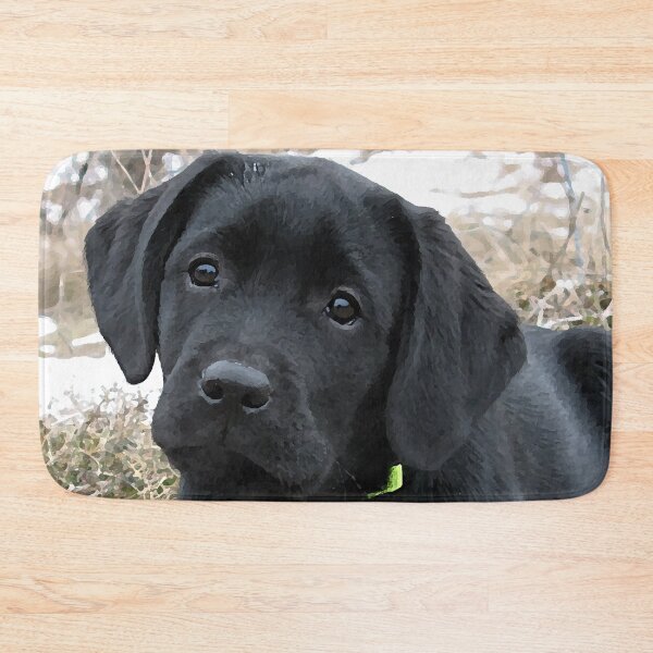 Item preview, Awaiting Spring - Black Labrador Puppy designed and sold by BlackDogArtJudy.