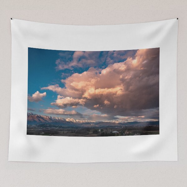 Item preview, Winter colorful sunset in the countryside of Friuli-Venezia Giulia, Italy designed and sold by zakaz86.