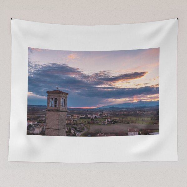Item preview, Winter colorful sunset in the countryside of Friuli-Venezia Giulia, Italy designed and sold by zakaz86.