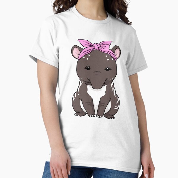 Vista previa del artículo con la obra «Cute Tapir Shirt Mujer Hombre Tapir Regalos Niños Niños Niñas Tapir», diseñado y vendido por DSWShirts.