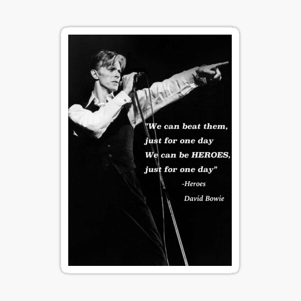 David Bowie Pegatina