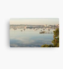Still, Foggy Corio Bay Canvas Print