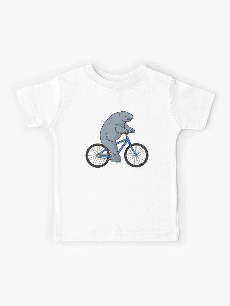 Funny Manatee Bicycle Shirt Manatee Gifts Bicycle Manatee | Kids T-Shirt