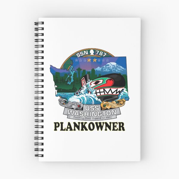 Artikelvorschau, SSN-787 USS Washington Plank Besitzer Crest entworfen und verkauft von Nikki SpaceStuffPlus.