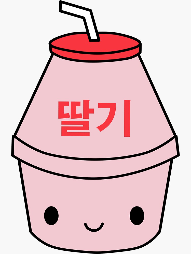Kawaii Milk Sticker Milk Stickers Strawberry Milk Banana Milk