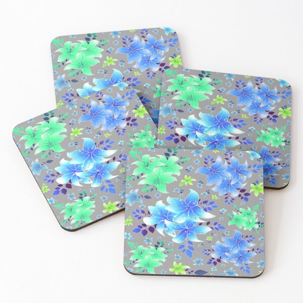 Item preview, Blue/green Lily flower design. decorative, stylish, graceful, nature, redecorate designed and sold by jayne0524.