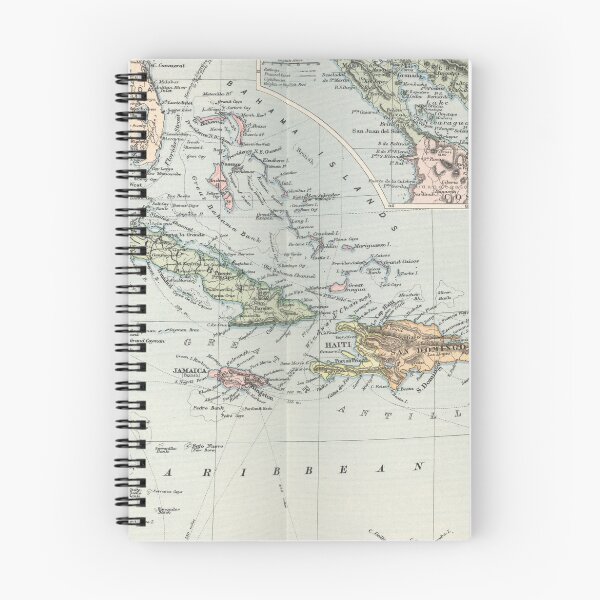Item preview, Vintage Map of The Caribbean (1892) designed and sold by BravuraMedia.
