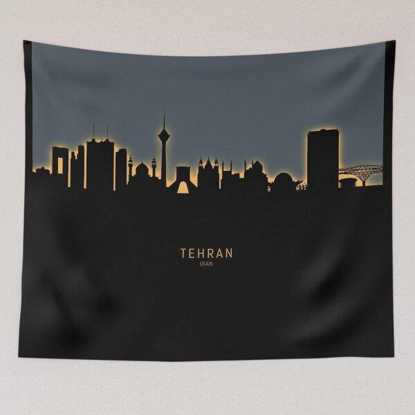 Item preview, Tehran Iran Skyline designed and sold by ArtPrints.