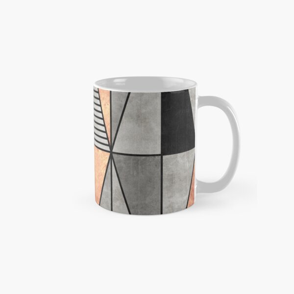 Concrete and Copper Triangles Classic Mug