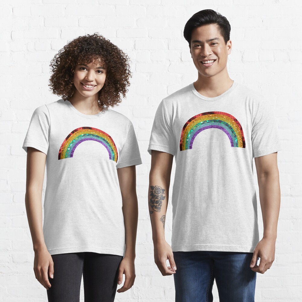 Rainbow Sequin Essential T-Shirt