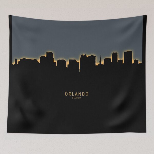 Aperçu de l'œuvre Orlando Florida Skyline créée et vendue par ArtPrints.