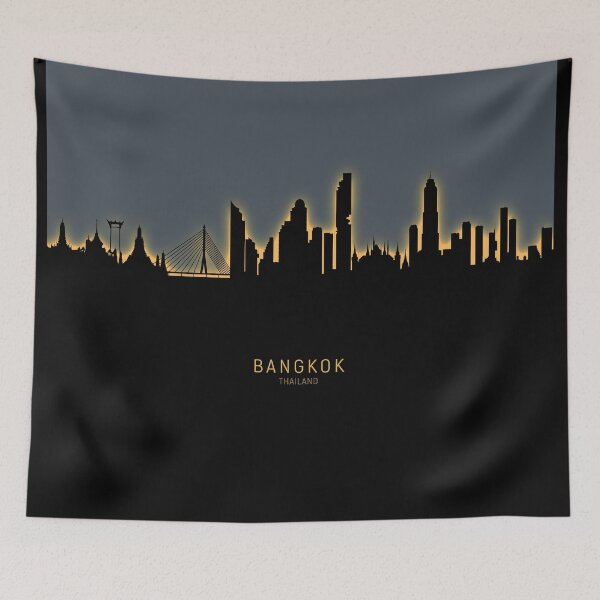 Artikelvorschau, Bangkok Thailand Skyline entworfen und verkauft von ArtPrints.