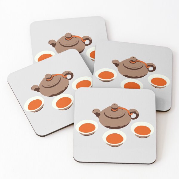 Item preview, Unglazed Clay Teapot and Teacups designed and sold by djmouthguard.