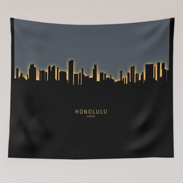 Item preview, Honolulu Hawaii Skyline designed and sold by ArtPrints.
